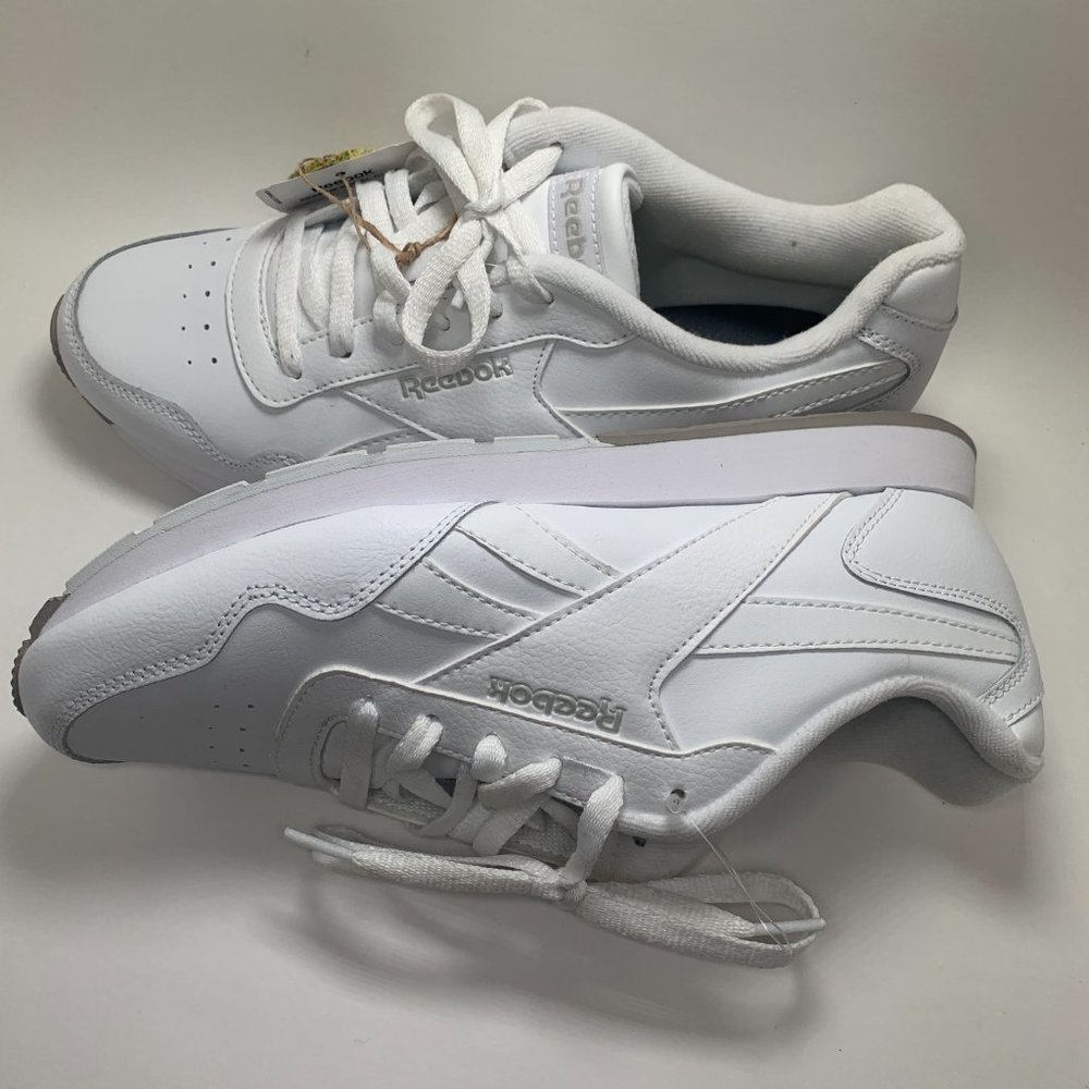 Reebok Royal Glide White Trainers with Comfort Footbed - Size US 9.5 - Picture 14 of 16